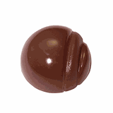 Форма для шоколада «Полукруг с узором»[28шт] поликарбонат D=32,H=17мм