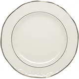 Тарелка «Афродита» мелкая фарфор D=24,H=2см белый,золотой