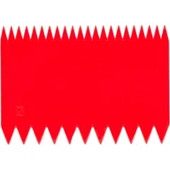 Шпатель кондитерский[10шт] пластик ,H=15,L=110,B=75мм красный