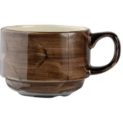 Coffee cup “Peppercorn”  porcelain  100 ml  D=65, H=50, L=85 mm  brown, beige.