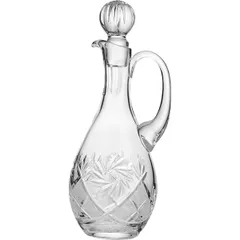 Decanter with handle crystal 0.5l ,H=25,B=11.5cm clear.