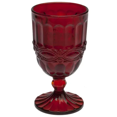 Бокал для вина «Соланж» стекло 275мл D=80,H=146мм красный, Цвет: Красный, изображение 2