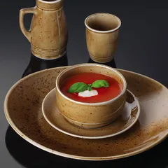 Чашка бульонная «Кантри Стайл» фарфор 330мл D=100,H=55мм зелен., изображение 2