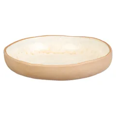 Тарелка «Грасп» с бортом керамика D=19,H=4см бежев., Цвет: Бежевый, Диаметр (мм): 190, изображение 2