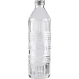 Бутылка «Индастриал Шик» для воды с крышкой стекло,алюмин. 0,85л ,H=27см прозр.