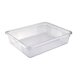 Gastronorm container (2/1)  polycarbonate , H=15, L=65, B=53 cm  transparent.