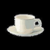 Чашка чайная «Рисепшн» стекло 190мл D=75,H=63мм айвори,серый