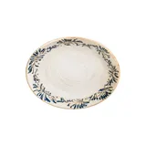 Блюдо сервировочное «Грэндма» овальное фарфор ,L=20,B=16см бежев.,синий