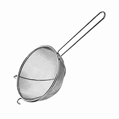 Sieve stainless steel D=30cm metal.