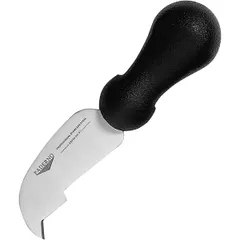 Cheese knife  stainless steel, polyprop. , L=9cm  black, metal.