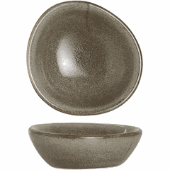 Salad bowl for compliment “Potters”  porcelain , L=67, B=60mm  gray, brown.