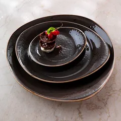 Салатник «Крафт Грэй» фарфор 0,67л ,H=55,L=280,B=243мм серый, изображение 3