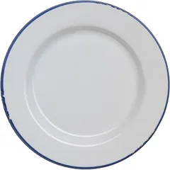 Тарелка «Эйвбери блю» мелкая керамика D=200,H=22мм белый,синий