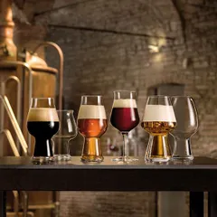 Бокал для пива «Биратэк» хр.стекло 420мл D=89,H=200мм прозр., изображение 3