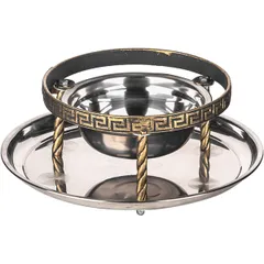 Набор для подачи саджа без крышки 2 предмета сталь нерж.,тефлон D=29,5,H=23см золотой, изображение 3