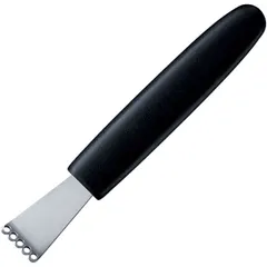 Нож д/цедры пластик,сталь нерж. ,H=1,L=17,B=6см черный,металлич.