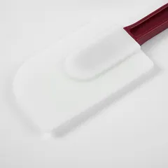 Лопатка жаропрочная силикон,пластик ,L=407/117,B=72мм белый,красный, изображение 3