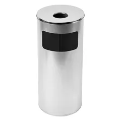 Урна-пепельница сталь,алюмин. D=25,7,H=60,2см металлич., изображение 2