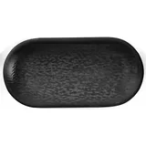 Салатник «Нанокрем Блэк» овальный фарфор D=160,H=37мм черный