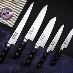 Нож кухонный «Осака» односторонняя заточка сталь нерж.,полиоксиметилен ,L=300/180,B=45мм, изображение 4