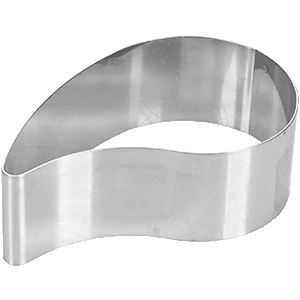 Форма кондитерская «Капля»[6шт] сталь нерж. D=9,H=3см металлич.