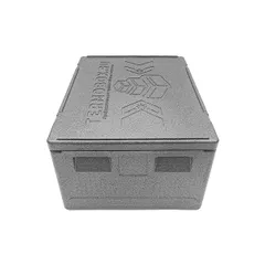 Термоконтейнер «Лайт» до 30 кг полипроп. 109л ,H=39,L=80,B=60см черный, изображение 4