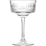 Champagne saucer “Elysia” glass 260ml D=10,H=16.5cm clear.