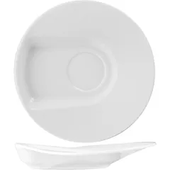 Saucer “Maxim” porcelain D=150,H=25mm white