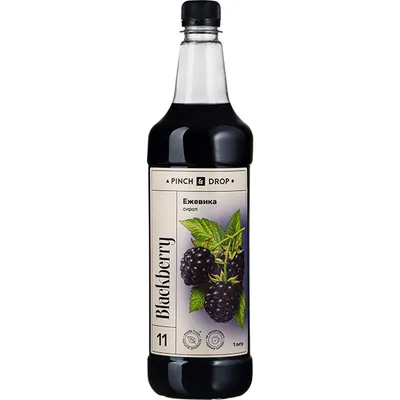 Сироп «Ежевика» Pinch&Drop пластик 1л D=81,H=301мм, Состояние товара: Новый, Вкус: Ежевика, Материал: Пластик, Объем по данным поставщика (мл): 1000