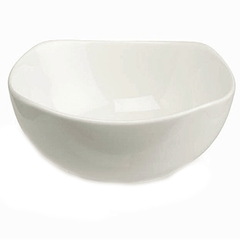 Salad bowl[3pcs] porcelain ,L=13,B=13cm white