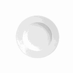 Тарелка глубокая «Олеа» фарфор 330мл D=245,H=44мм белый