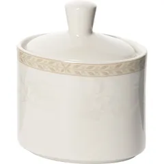 Сахарница «Антуанетт» фарфор 200мл D=10,H=6см белый,олив.