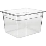 Gastronorm container (1/2)  polycarbonate  11.7 l , H=20, L=32.5, B=26.5 cm  transparent.