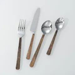 Ложка чайная «Концепт №10» сталь нерж. ,L=13,5см горчич.,металлич., изображение 2