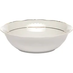 Салатник «Афродита» фарфор 1л D=230,H=65мм белый,золотой