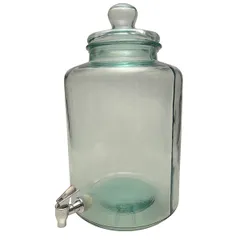 Jar-container with tap  glass  12.5 l , H = 45 cm  clear.
