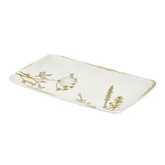 Блюдо для подачи «Фенхель» фарфор ,H=25,L=304,B=164мм белый, изображение 2