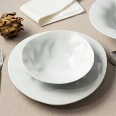 Тарелка «Фламенко» фарфор D=32см белый, изображение 3