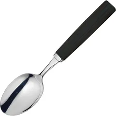 Table spoon  stainless steel, wood  metal.