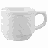 Чашка кофейная «Афродита» фарфор 100мл D=6,H=5,L=8см белый