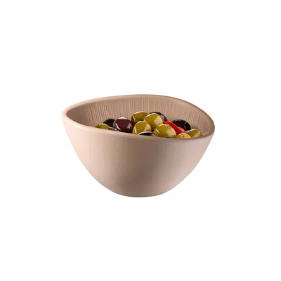 Салатник «Нэро» пластик 300мл ,H=80,L=145,B=125мм бежев., изображение 2