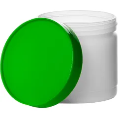 Емкость для сока «Пробар» с крышкой полипроп. 0,5л D=95,H=90мм белый,в ассорт., изображение 2