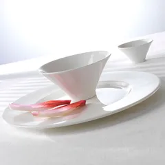 Салатник «Монако Вайт» фарфор 1л D=20,H=10см белый, изображение 2