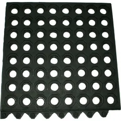 Floor mat rubber ,L=91.5,B=91.5cm black