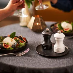 Мельница для соли «Бистро» матовая металлический механизм бук D=52,H=100мм белый, изображение 3