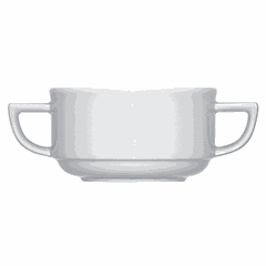 Broth cup "Options"  porcelain  260 ml  white