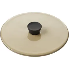 Lid for serving pan “Karakter”  ceramics  D=120, H=18mm  beige.