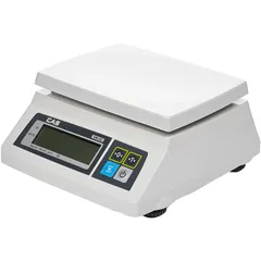 Electric scales SW-2 2kg with adapter. resolution 1g plastic,metal ,H=13.7,L=28.7,B=26cm white