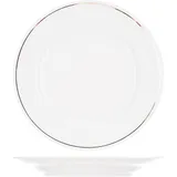 Тарелка «Идиллия» мелкая фарфор D=24,H=3см белый,золотой