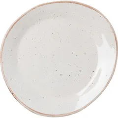 Plate “Punto Bianca”  porcelain ,H=3,L=25,B=23cm white,black